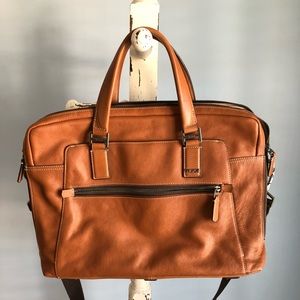 Brown Leather Tumi Briefcase